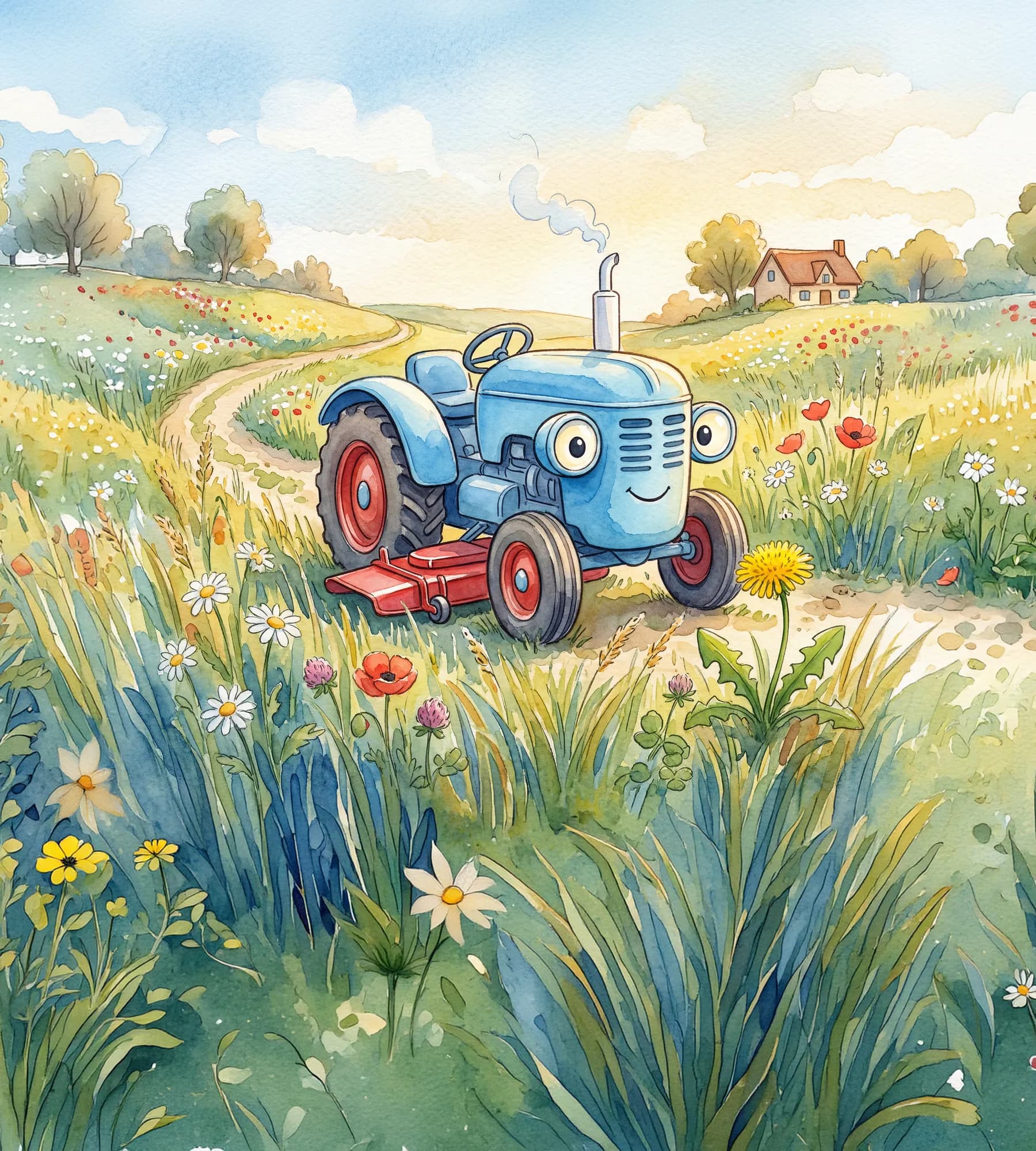 Traktůrek Fanouš a velká louka
