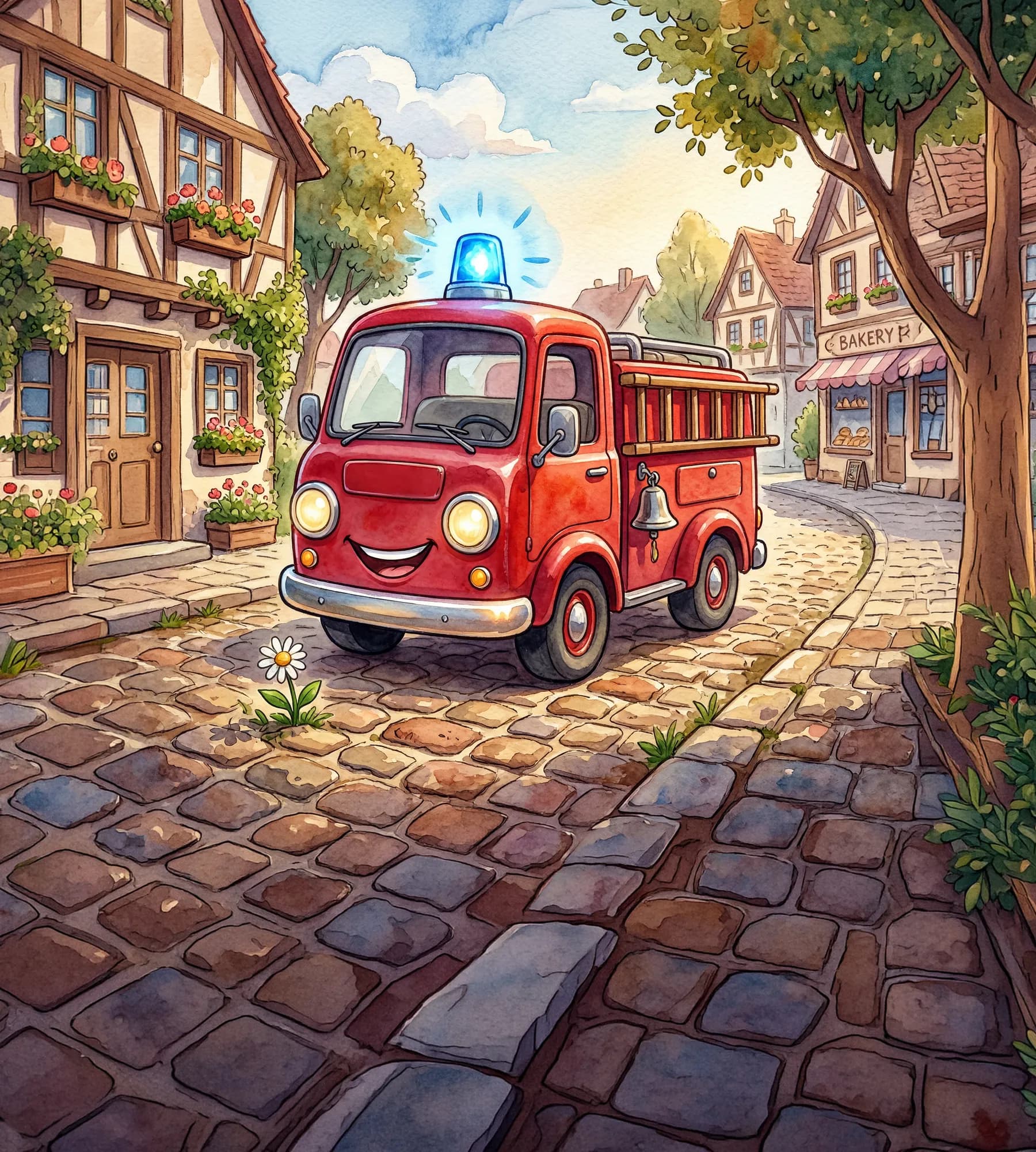 Hasičák Samík a kočička na stromě